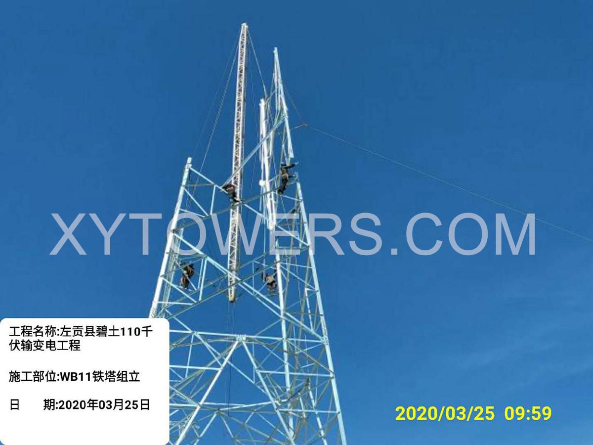 110kV-transmission-tower-installation-(4)
