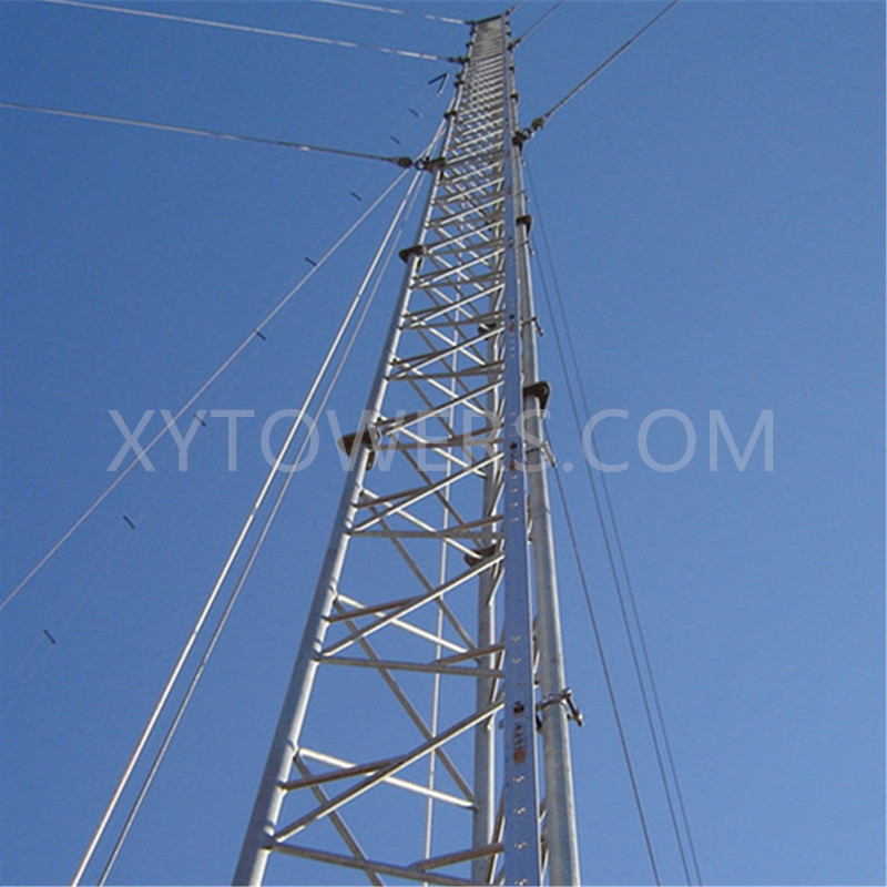 guyed mast tower