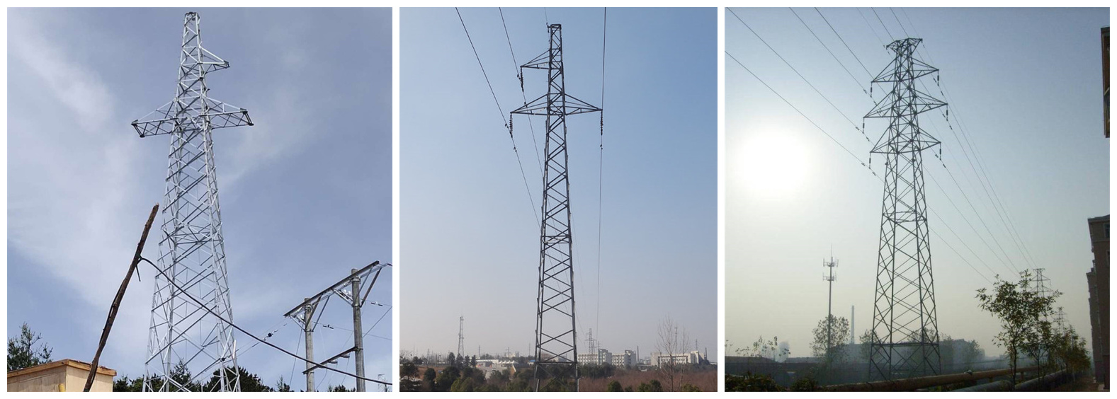 33kv electric transmission line steel tower