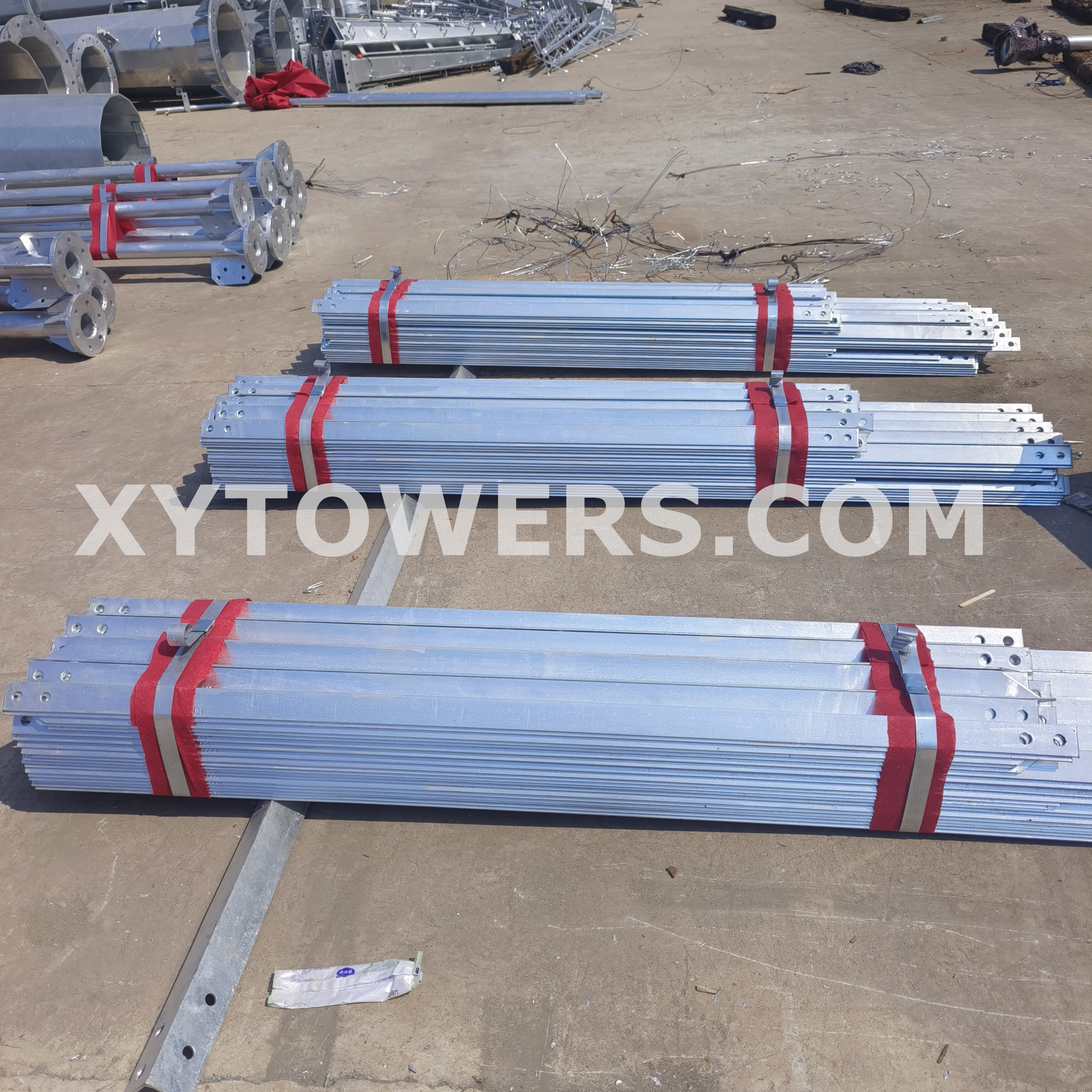 Mongolia Guyed Tower Package and Shipment (4)